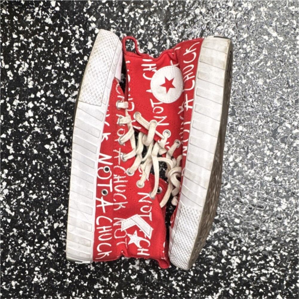 Converse UNT1TL3D Not A Chuck Red White Men's High Top Athletic Sneakers 171962C
